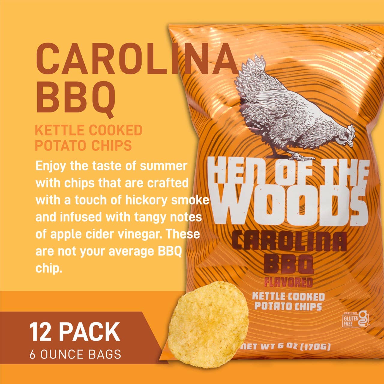 Carolina BBQ Kettle Cooked Potato Chips 6OZ