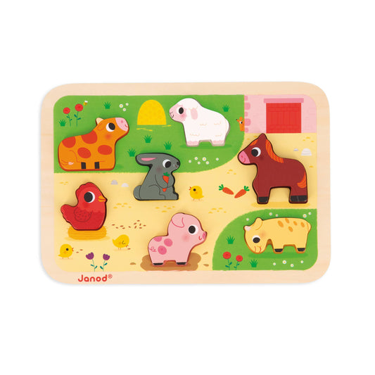 CHUNKY PUZZLE |  THE FARM | 7 STAND-ALONE PIECES