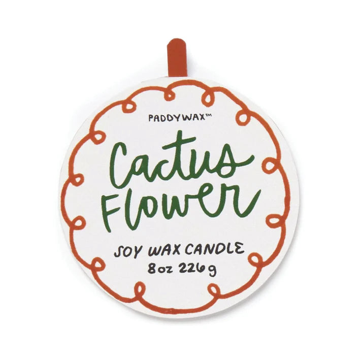 "Flower" Ceramic Candle - Cactus Flower 8oz