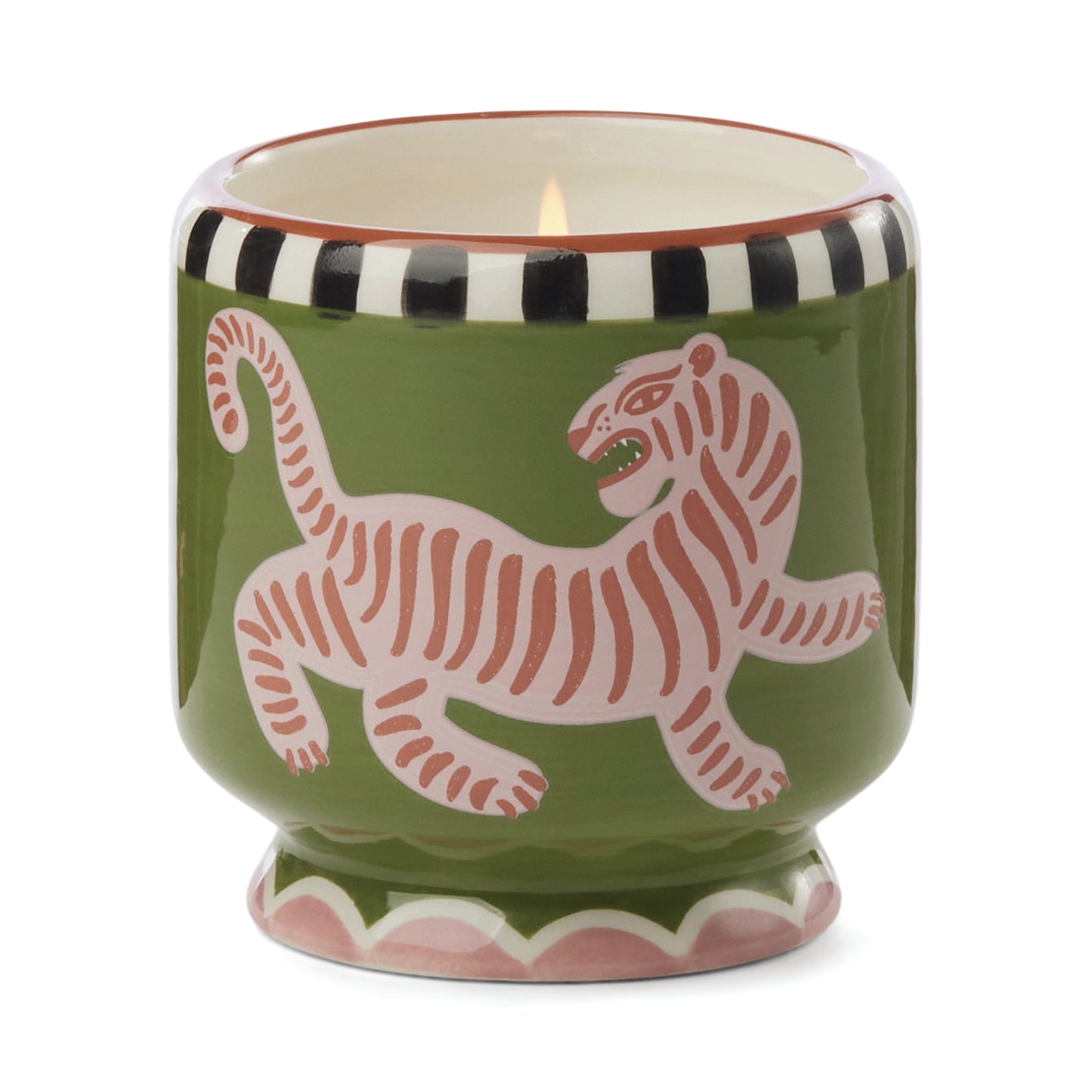 "Tiger" Ceramic Candle - Black Cedar & Fig 8oz