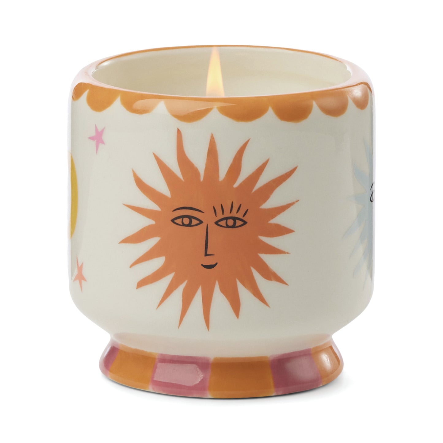 "Sun" Ceramic Candle - Orange Blossoms 8oz