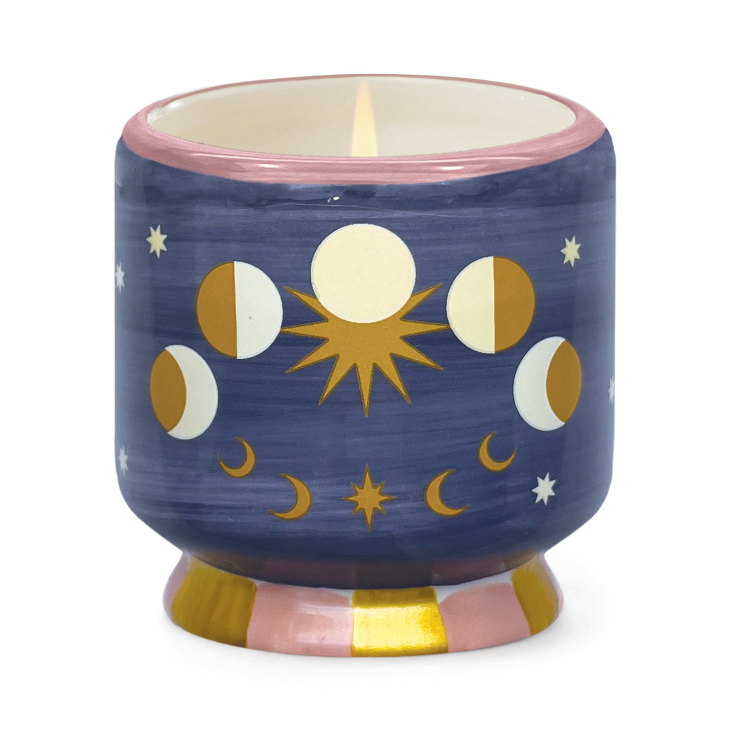 "Moon Phases" Ceramic Candle - Jasmine & Rose 8oz