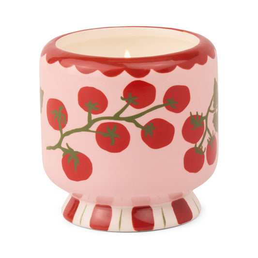 "Tomato Vine" Ceramic Candle - Heirloom Tomatoes 8oz