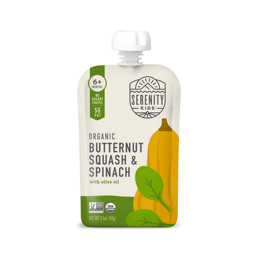 Organic Butternut Squash and Spinach Baby Food Pouch