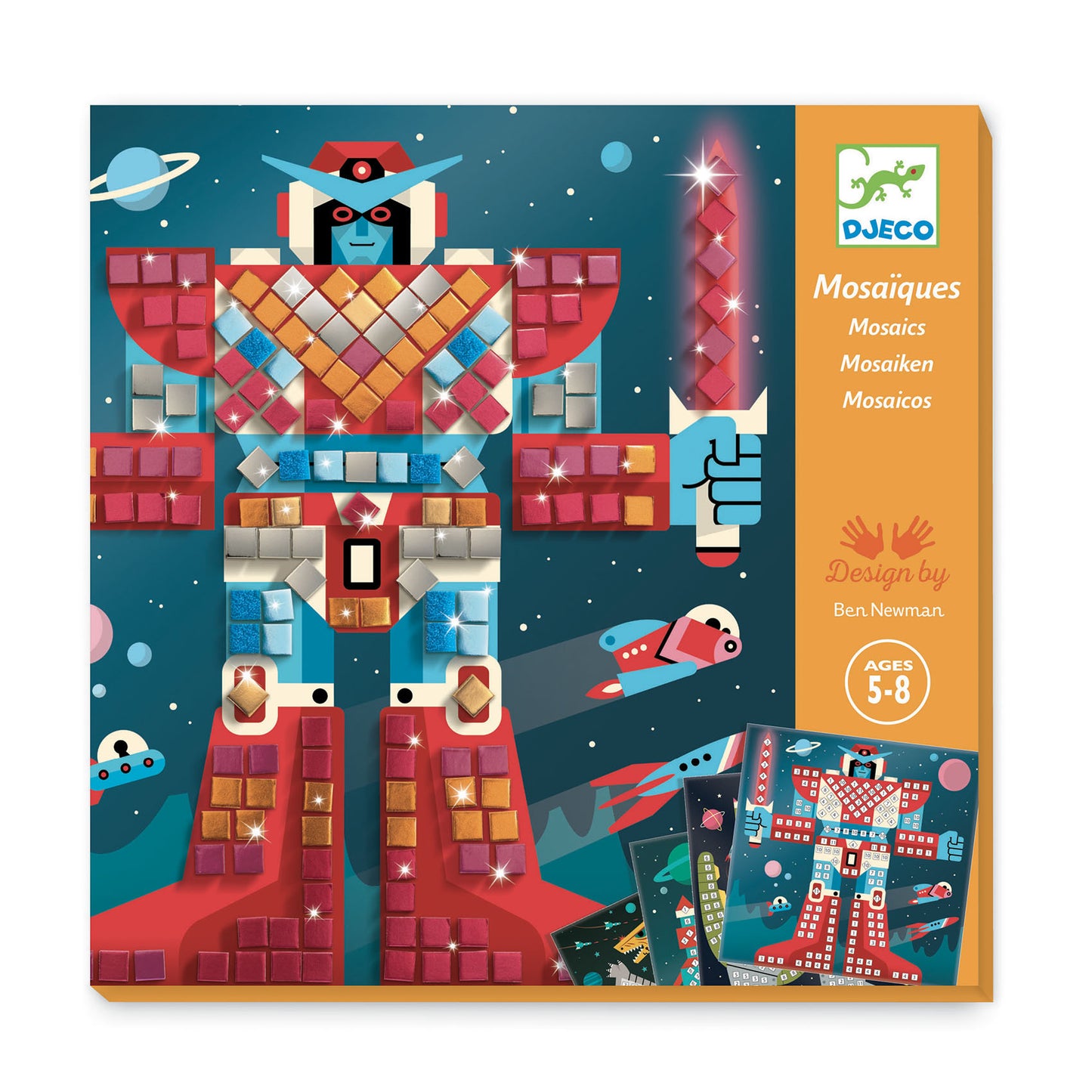 Space Battle Sticker Mosaic Craft Kit