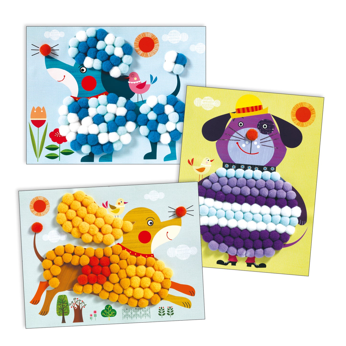 PomPom Puppies Collage Craft Kit