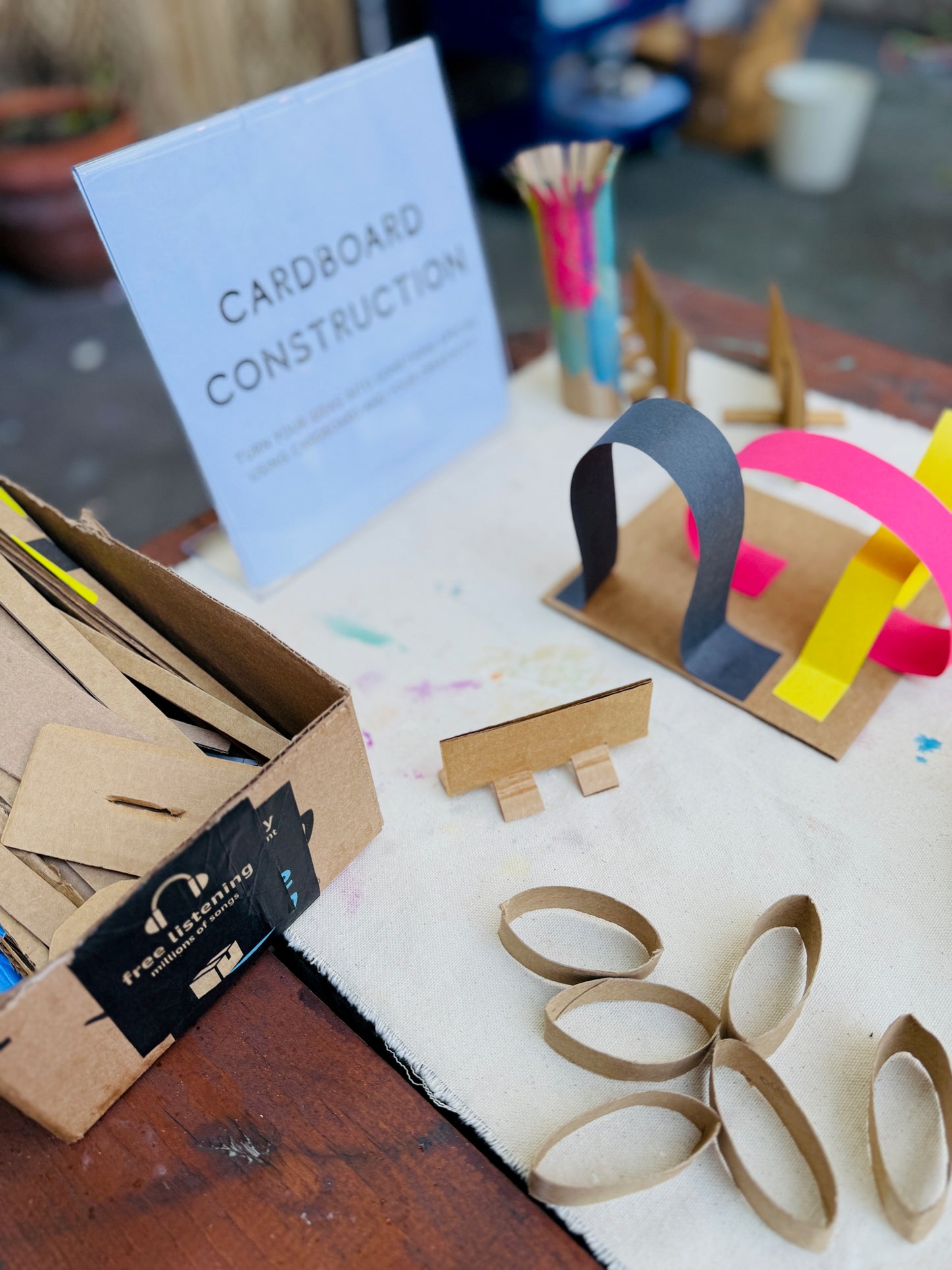 Little Makers at Margot's Mercantile - NOVEMBER Cardboard Creations