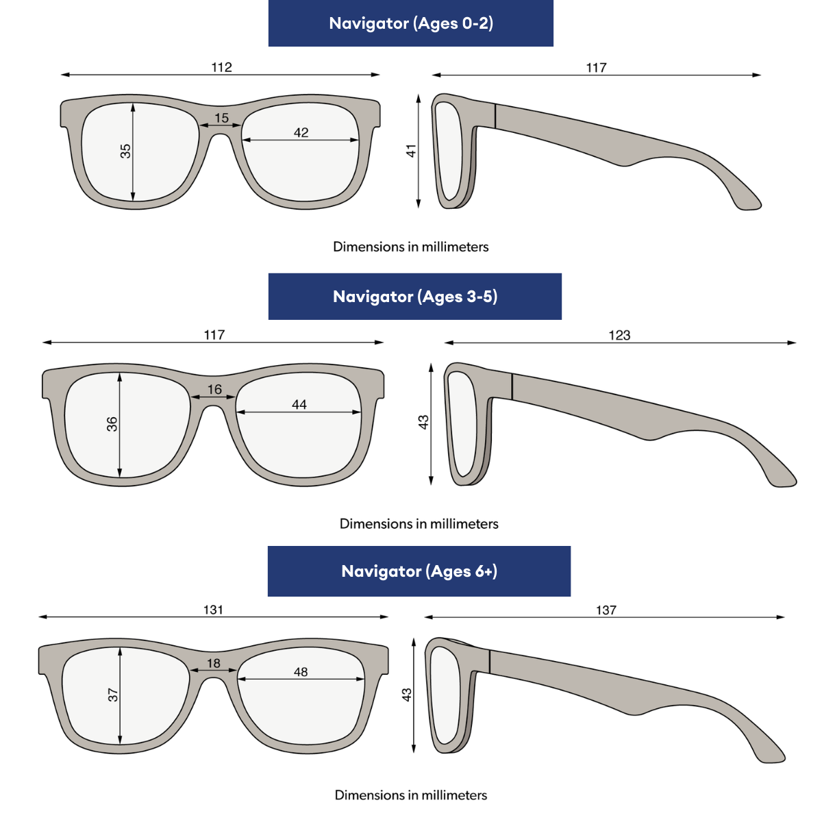 Midnight Blue Polarized Navigator | Light Blue Mirrored Lens