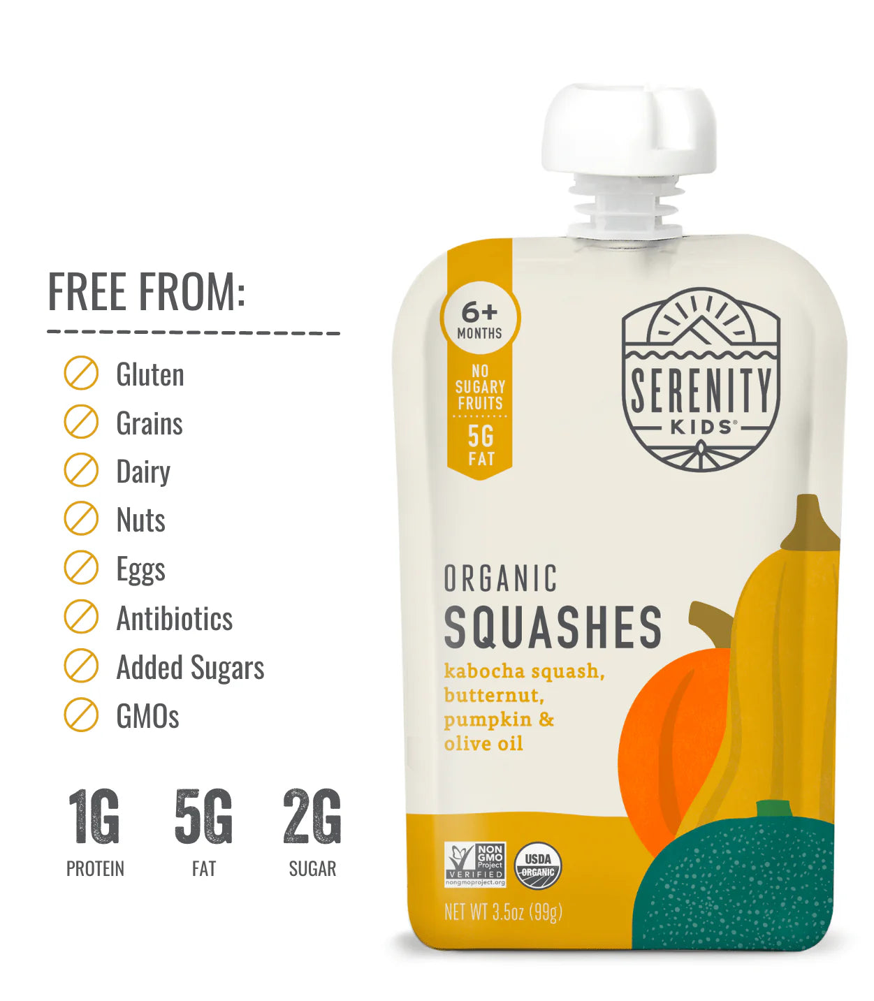 Organic Squashes Baby Food Pouch