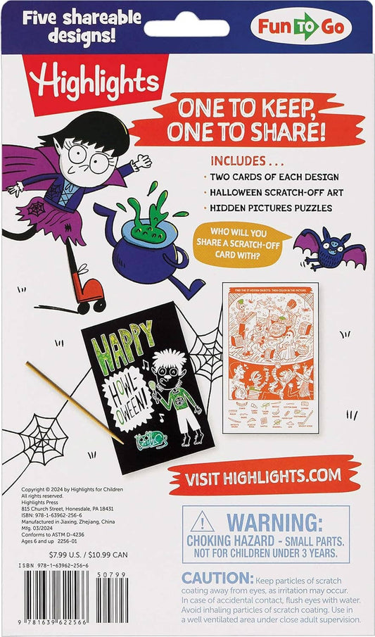 Scratch-and-Play Halloween Hidden Pictures