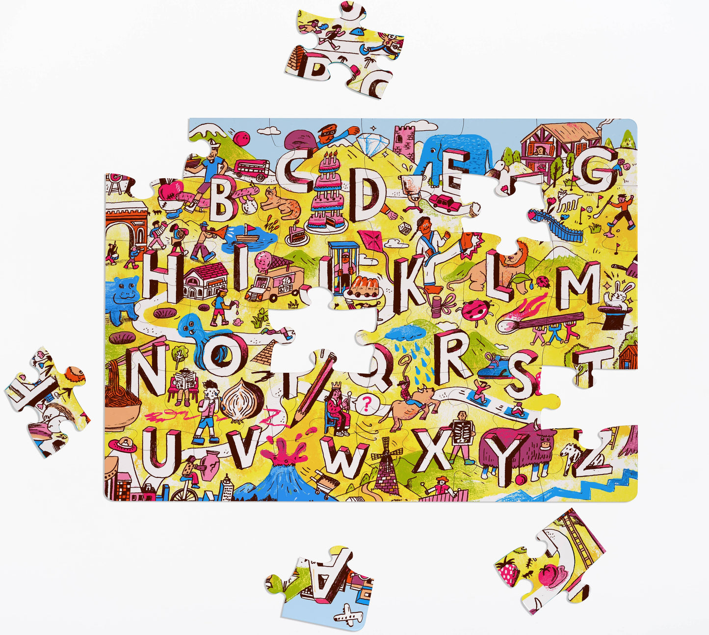 Nolja Alphabet City 36 Pc Jigsaw Puzzle