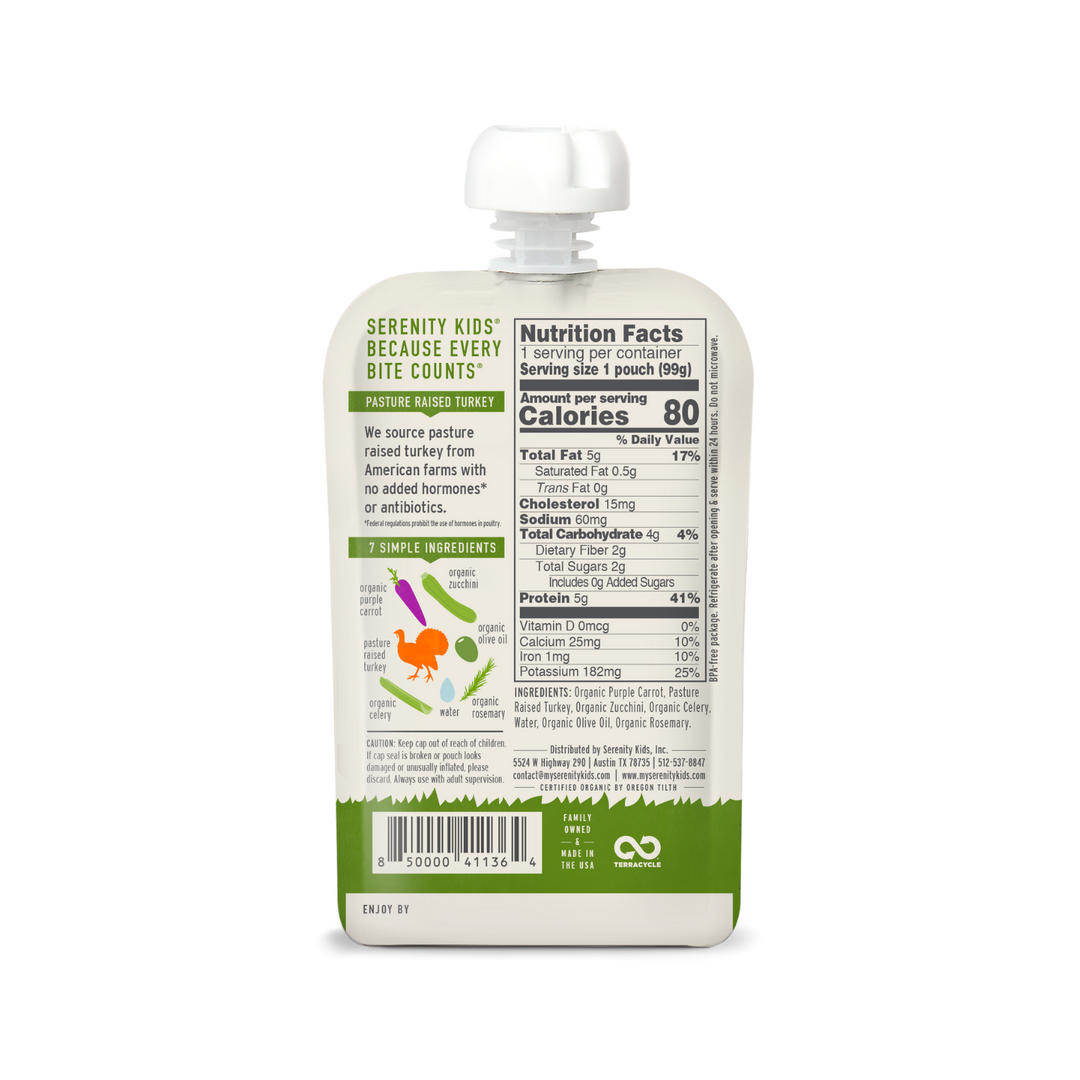 Pasture Raised Turkey & Rosemary Baby Food Pouch