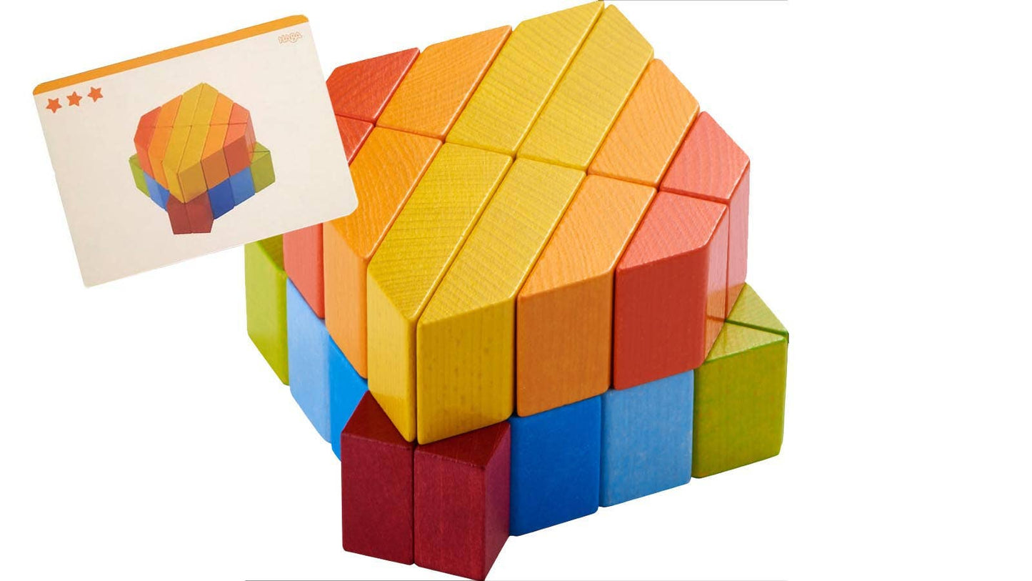 Creative Stones 3D Wooden Arranging Blocks