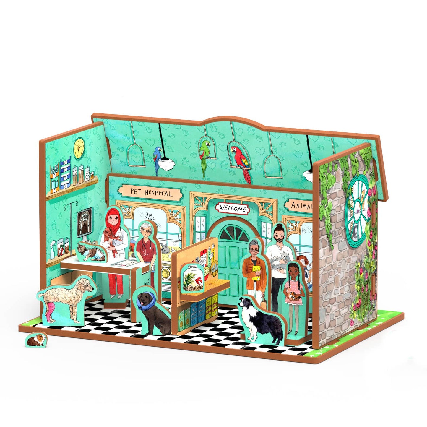 Red Riding Hood's Animal Hospital Book and Playset