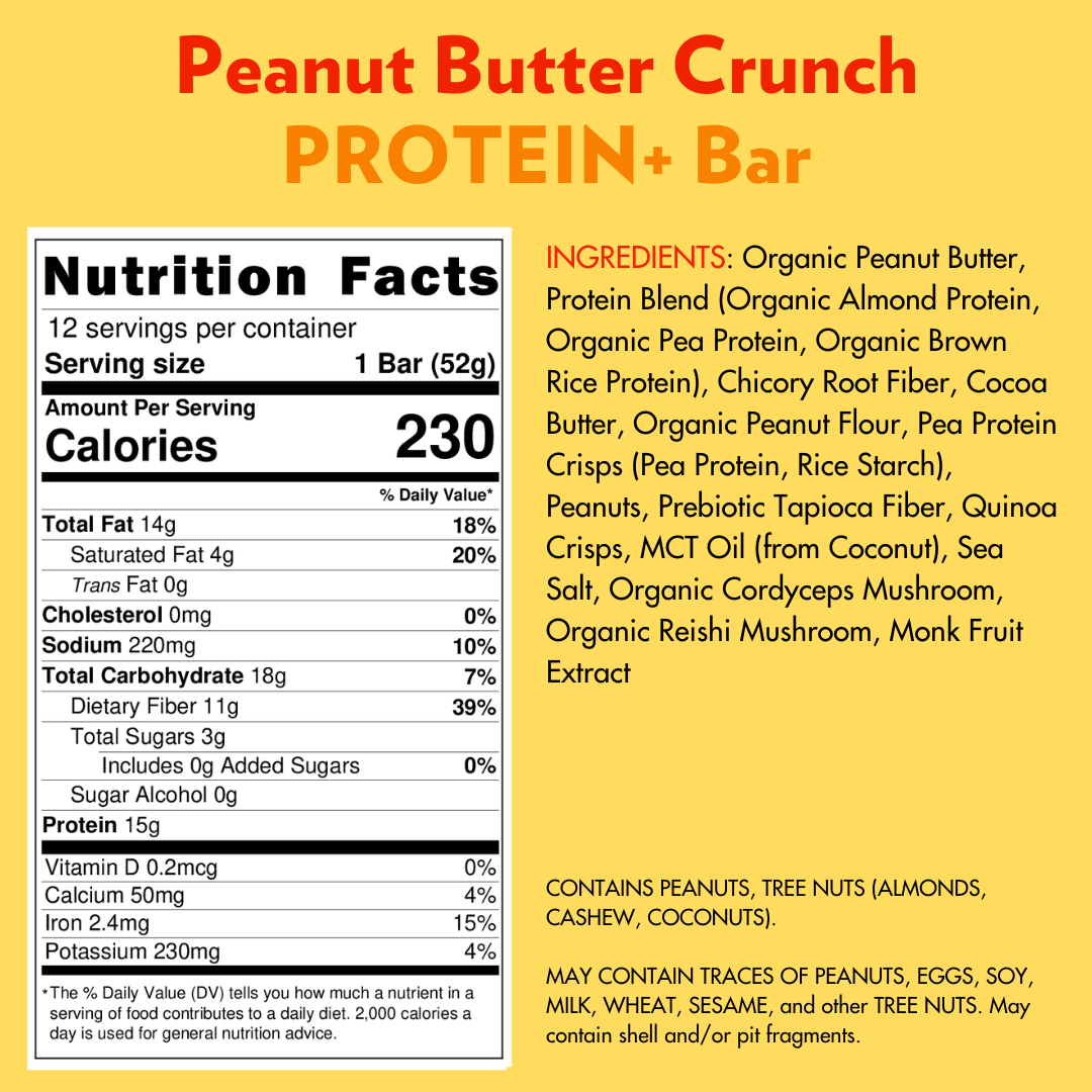 Peanut Butter Crunch PROTEIN+ Superfood Bar