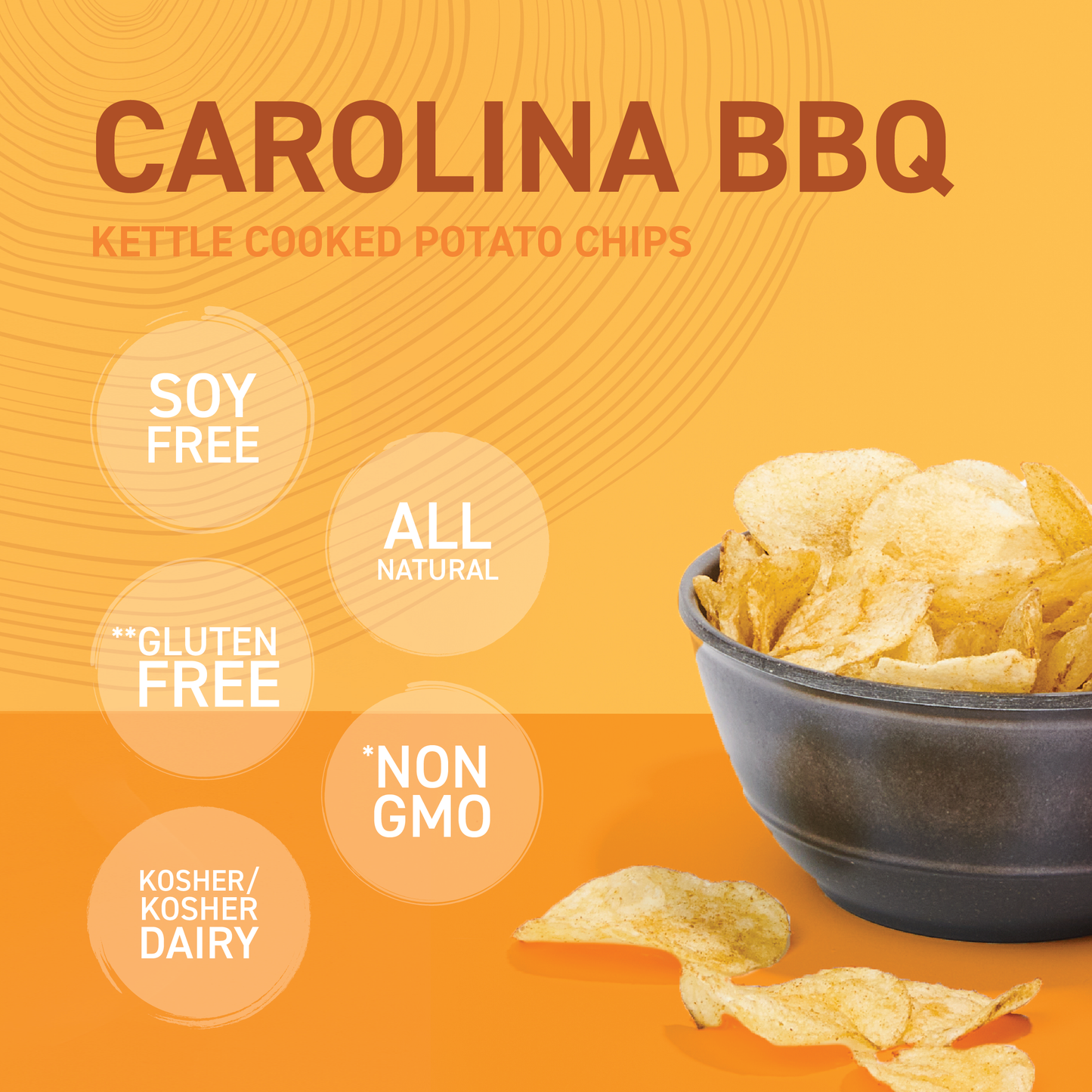 Carolina BBQ Kettle Cooked Potato Chips 6OZ