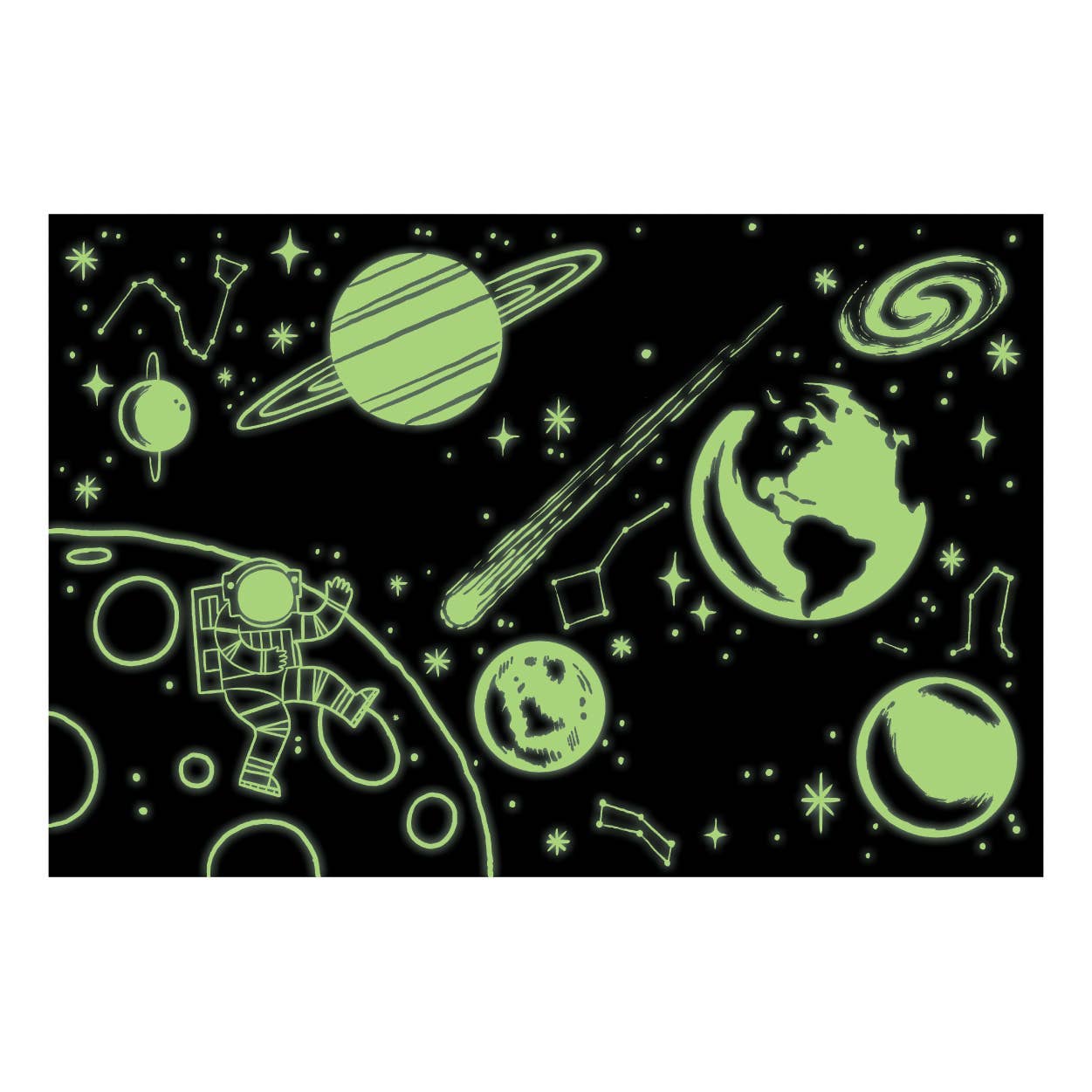 Outer Space 100 Piece Glow In The Dark Puzzle