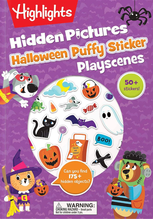 Halloween Hidden Pictures Puffy Sticker Playscenes