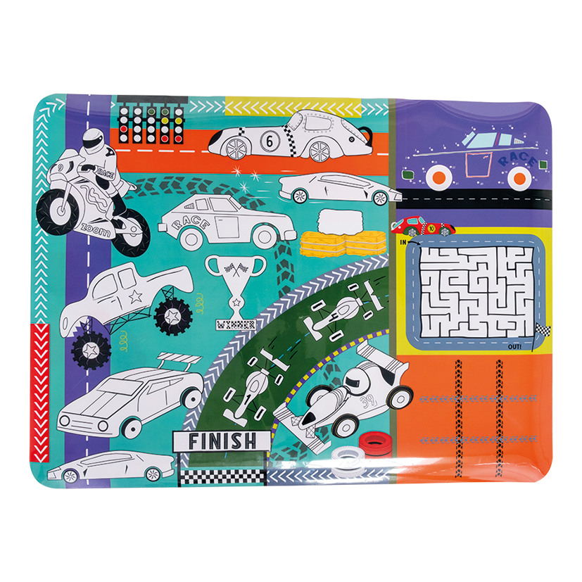 Cars Coloring Fun and Games Mat