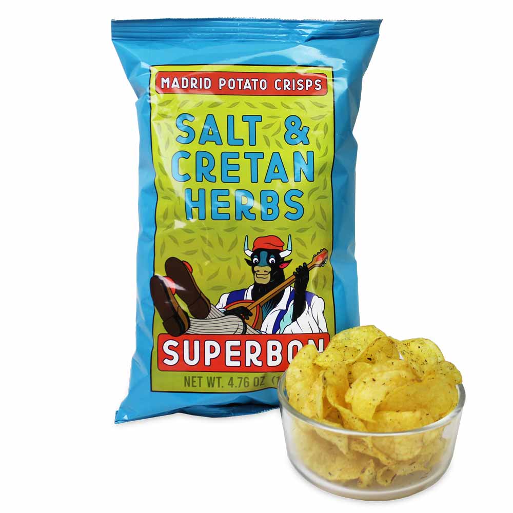 Salt + Cretian Herbs Potato Chips 135g