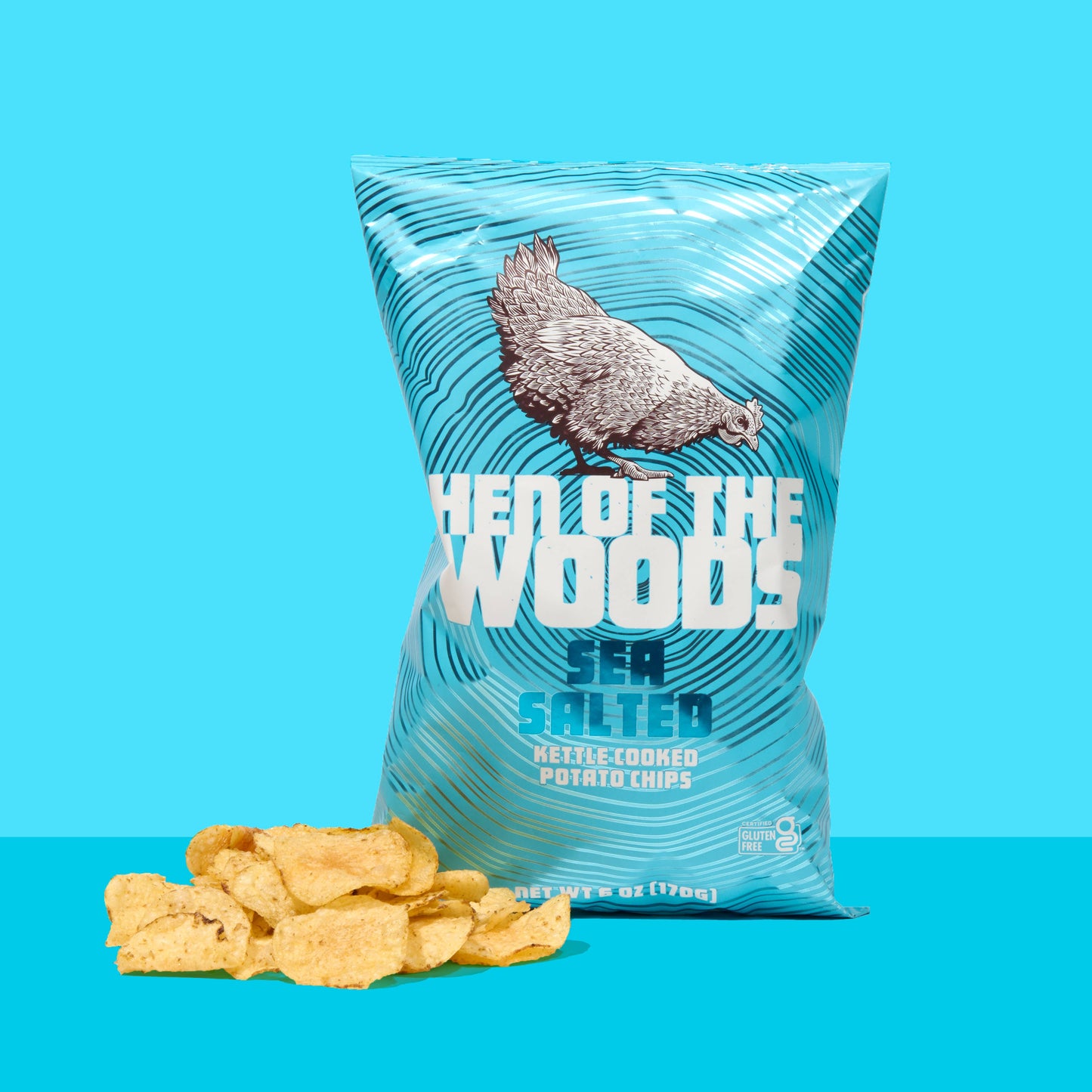 Sea Salted Kettle Cooked Potato Chips 6 OZ