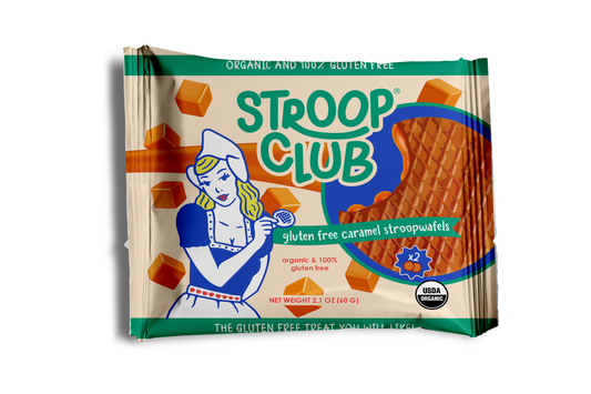 Gluten Free Caramel Organic Stroopwafel 2-pack  **NON VEGAN**